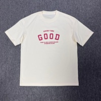 T-shirt d'été streetwear pour homme, personnalisable, imprimé haute densité, manches courtes, en coton, décontracté, coupe oversize