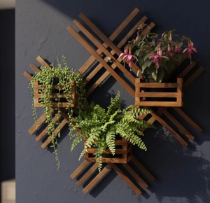 Jardim Vertical Modular Horta Wall Planter - Jardinière murale suspendue en bois pour plantes d'intérieur, décoration de salon, décoration de <span class=keywords><strong>chambre</strong></span> pour adolescents - Product Image 4