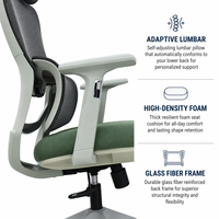 Chaise de bureau ergonomique moderne confortable avec cadre en aluminium, dossier haut en maille, réglable, pivotante et inclinable – Vente directe usine
