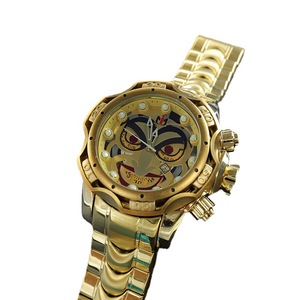 Reloj de Cuarzo <span class=keywords><strong>INVIC</strong></span> Inforta Clown & Rhinoceros con Esfera Grande, Diseño Ecológico y Personalizado, Caja de Aleación y Correa de Acero Inoxidable - Product Image 3