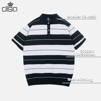 T-Shirt rayé de la côte ouest américaine Grande taille 100% Coton à manches courtes Hip-Hop mexicain Rap Solid Pattern pour Polo Silk Screen