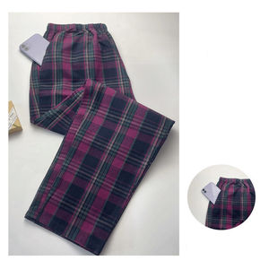 Vente flash - <span class=keywords><strong>Pantalon</strong></span> de <span class=keywords><strong>pyjama</strong></span> en coton à carreaux classique personnalisé unisexe pour femmes et hommes - Product Image 6