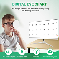 Tableau d'acuité visuelle numérique LCD de 21,5 pouces, moniteur de test optique de la vision, écran d'optotypes pour examen ophtalmique