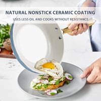 Ensemble de 10 casseroles et poêles en marbre antiadhésif |   Ensembles d'ustensiles de cuisine non toxiques