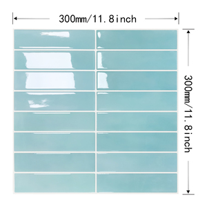 ミントグリーンの壁紙 3D 自己粘着式 ホームデコレーション 粘着タイル 壁用 - Product Image 3