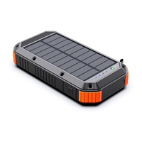 Batterie solaire multi-appareils 30000mAh 65W, chargeur portable avec charge sans fil 15W pour les voyages en plein air, le camping