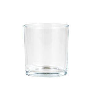 Быстрая доставка, прозрачная стеклянная банка в форме цилиндра с крышкой, с логотипом по индивидуальному заказу, для изготовления свечей - Product Image 1