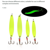 Leurre en forme de feuille de saule phosphorescent multi-tailles 5-13g, longue portée, anti-emmêlement, design hautement réaliste, leurre de pêche, matériel de pêche