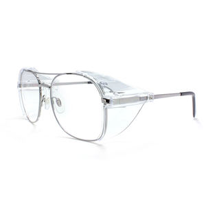 金属フレーム耐衝撃性ベントサイドシールド安全メガネ透明な引っかき傷抵抗パーソナルアイウェア - Product Image 1