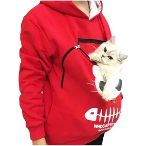 Собака Paw Lover обниматься мешок карман животных Толстовка с капюшоном с ушками