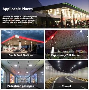 Au cổ trắng dẫn trạm xăng tán Đèn 100W 120W 150W thiết kế mới nhất giá cả cạnh tranh dẫn tán đèn - Product Image 5