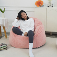 Canapé pouf moderne en forme de citrouille, surdimensionné, rembourré en mousse à mémoire de forme, livré en boîte, fauteuil de relaxation ergonomique pour dortoir et salon