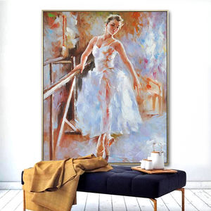 Dipinti Impressionisti su Tela Fatti a Mano per Decorazione Casa, Ritratti di Donne Danzanti Balletto, <span class=keywords><strong>Arte</strong></span> Murale - Product Image 3