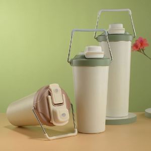 Custom Logo 500/650ml Portable Stainless Steel Tumbler Vacuum <b>Coffee</b> Mug Plastic <b>Bottle</b> for Camping Travel for Outdoor - Product Image 4
