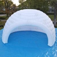 Tente gonflable LED personnalisée en forme de dôme, installation facile, abri gonflable pour événements et fêtes de jardin
