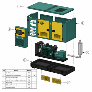 Générateur électrique diesel 50 kW 60 kW, centrale électrique diesel 60 kVA 75 kVA avec moteur Cummins, groupe électrogène diesel 50 kW - Product Image 2