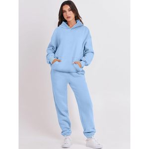 Ensemble de survêtement 2 pièces pour femme FOXA, sweat-shirt oversize et pantalon de survêtement, style Y2K, décontracté, pour l'automne - Product Image 2