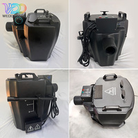 Machine à brouillard électrique à glace carbonique basse 6000W en acier inoxydable pour mariage, scène, fête, avec boîtier de buse de tuyau, contrôle manuel 2 canaux, portée 250m