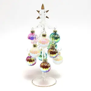 Feine Glass chmuck austauschbare Charms Glas klare Kiefer Weihnachts baum stehen Dekoration Ball zum Verkauf Geschenk Home Dekoration