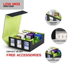 MTG Compatible - Yugioh Card Deck Boxes - PU Leather, Custom Logo