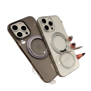Support rotatif à 360 degrés, compatible <span class=keywords><strong>avec</strong></span> les modèles 16 Pro et 17 Pro Max, <span class=keywords><strong>coque</strong></span> rigide <span class=keywords><strong>transparente</strong></span> en PC haute transparence - Product Image 5