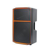 Haut-parleur actif 2 voies de 15 pouces, classe D, 500 W RMS, 1000 W de crête, en plastique, pour mariages, conférences et événements en direct en extérieur