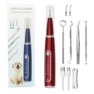 पट्टिका के लिए कुत्ते के दांत ब्रश किट और आईपी 6 जलरोधी कुत्ते दांतों की सफाई किट इलेक्ट्रिक पालतू जानवर साफ - Product Image 1