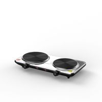 Mini plaque à induction, vente chaude, multifonction, cuisinière électrique à 2 brûleurs, 12v 24v, alimentée par batterie CC, solaire, carte de circuit imprimé, commerciale