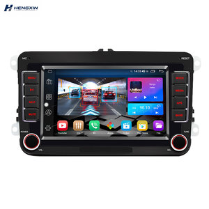 Radio para Auto Android de <span class=keywords><strong>7</strong></span> Pulgadas con Pantalla Táctil, Video, RDS, Airplay, CarPlay Inalámbrico, Estéreo, Audio, GPS, Unidad Principal para Volante/Asiento/<span class=keywords><strong>Skoda</strong></span>/Passat/Golf/Polo - Product Image 1