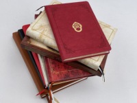 Ensemble de papeterie avec agenda hebdomadaire à spirale, couverture en tissu, taille personnalisable, journal et impression de livres