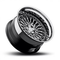 Jantes de voiture chromées, design en maille, 17-19 pouces, 9-13J, 5x112, 5x114.3, 5x120, jantes forgées en 3 parties pour BMW, Porsche, Audi, Benz