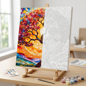 Kit de Pintura por Números Personalizado <span class=keywords><strong>para</strong></span> Adultos, Árbol del Dinero, Pintura Acrílica sobre <span class=keywords><strong>Lienzo</strong></span>, Decoración de Pared <span class=keywords><strong>para</strong></span> el Hogar, Regalo, Venta al por Mayor - Product Image 5