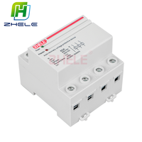 Dispositif de protection contre les surtensions et les sous-tensions ZHELE 40A 50A 63A 80A 100A 230V 380V protecteur de tension automatique triphasé