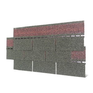 Bardeaux <span class=keywords><strong>bitumineux</strong></span> en fibre de verre à trois onglets de la norme américaine Couleur personnalisable Installation facile Résistant à la chaleur ignifuge pour les hôtels - Product Image 2
