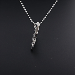Collier pendentif pour <span class=keywords><strong>moto</strong></span> hommes, collier de tendance, rétro, en acier inoxydable, avec chaîne, nouvelle collection - Product Image 3