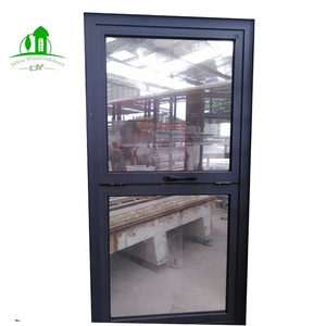 Vertical <strong>Sliding</strong> Balcony <strong>Windows</strong> Smart Electric Remote Automatic up and Down Guillotine <strong>Window</strong> Aluminum Double Glass <strong>Wooden</strong> Case - Product Image 2