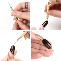 En gros, Outil de perçage manuel pour nail art, stylo perforateur pour manucure, pour pointes d'ongles et accessoires de bijoux