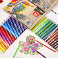 Ensemble de 72 crayons de couleur professionnels KALOUR dans une boîte en papier avec mine lisse et couleurs vibrantes multiples pour le dessin et la peinture