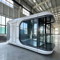 Fabricant de maisons capsules préfabriquées de luxe de 20 pieds, structure en acier léger, étanches, installation rapide, maisons capsules mobiles, vente en gros
