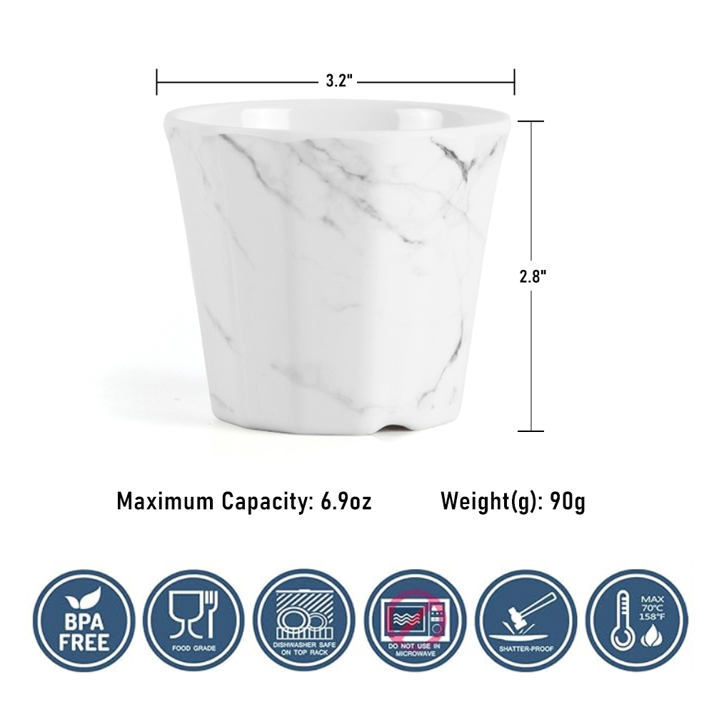 Dia 3.2 "X H 2.8" Pouces 7.2oz