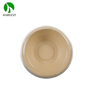 Bol jetable écologique en pulpe de bambou de 6,6 pouces (700 ml) pour donburi <span class=keywords><strong>japonais</strong></span> avec couvercle transparent - Product Image 5