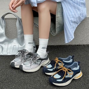 Baskets Chunky en Cuir Véritable et Maille Respirante pour Femme 2025 – Semelle Épaisse – Idéales pour la Course - Product Image 3