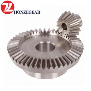 Transmisión Hongze IATF 16949, venta de fábrica de China, piezas de Metal personalizadas, engranaje cónico recto de dirección - Product Image 1
