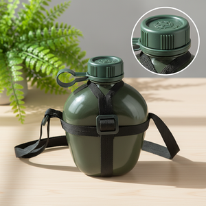 Botella de Agua Táctica de Aluminio de 1L, Ecológica, Portátil, Impermeable, Ultraligera, con Funda de Tela para Senderismo, Supervivencia y Actividades al Aire Libre - Product Image 6