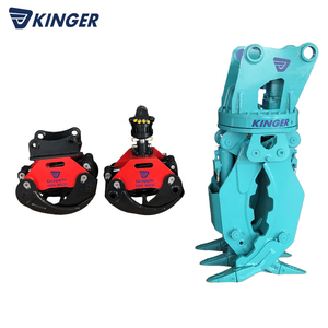 KINGER <span class=keywords><strong>Pince</strong></span> à <span class=keywords><strong>bois</strong></span> rotative à 360 degrés <span class=keywords><strong>pour</strong></span> <span class=keywords><strong>mini</strong></span>-excavatrice et télescopique - Product Image 3