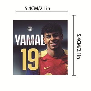 50 autocollants de joueurs de football, super stars <span class=keywords><strong>du</strong></span> football, Lamine Yamal - Product Image 4