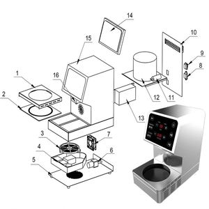 Cuiseur de nouilles instantanées coréen à sortie d'eau chaude directe pour utilisation en minimarché - Product Image 3