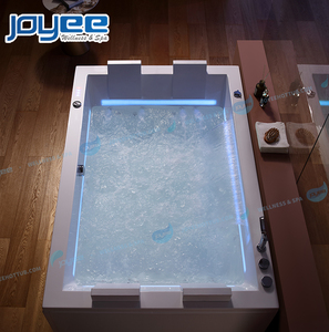 Joyee cao cấp phong cách mới 2 người lãng mạn dẫn thác nước và 3 mặt váy Whirlpool massage bồn tắm Whirlpool tắm - Product Image 3