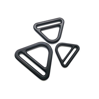Boucle de ceinture triangulaire en alliage de zinc noir en gros pour laisse de chien