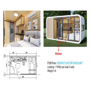 Cabina Glamping moderna en forma de manzana | Casa pequeña prefabricada para Airbnb, parques ecológicos y resorts boutique - Product Image 5